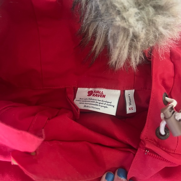 Red Fjällräven anorak parka - Picture 7 of 10